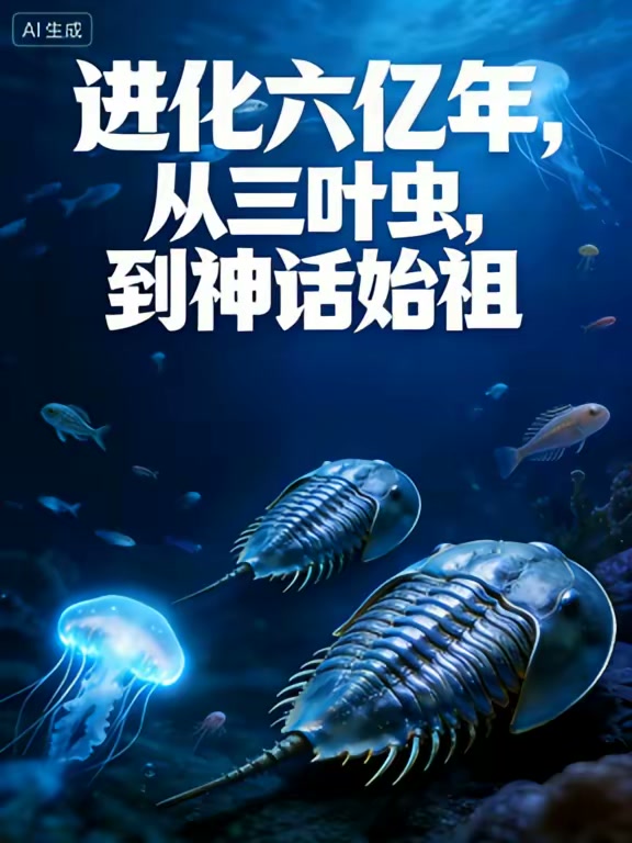 进化六亿年，从三叶虫到神话始祖封面
